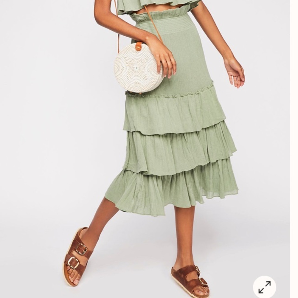 NWOT Free People Sea Breeze Set Skirt sz Small